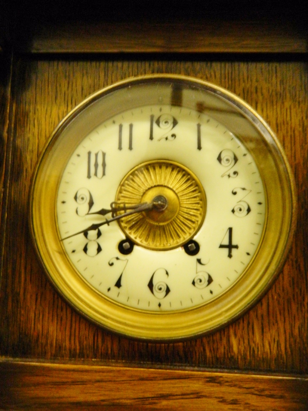 oak grandmother clock View III