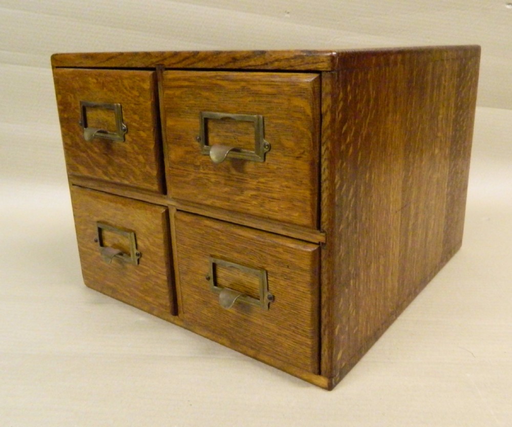 small oak filing cabinet View III
