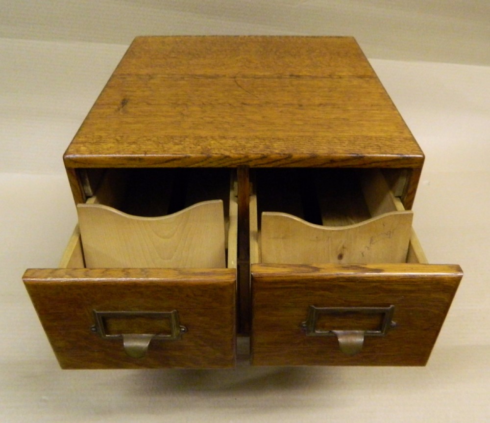 small oak filing cabinet View V