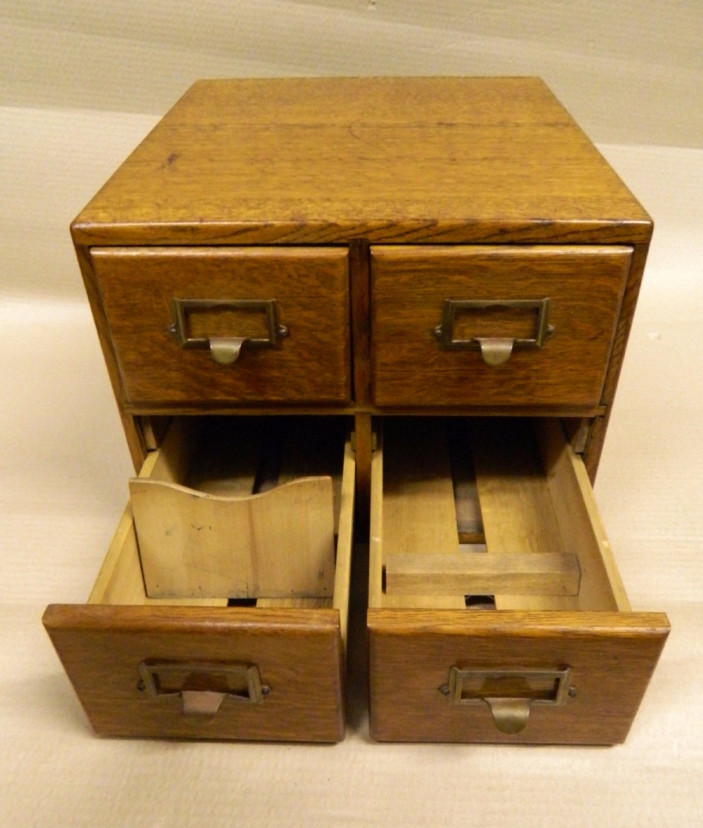 small oak filing cabinet View VI