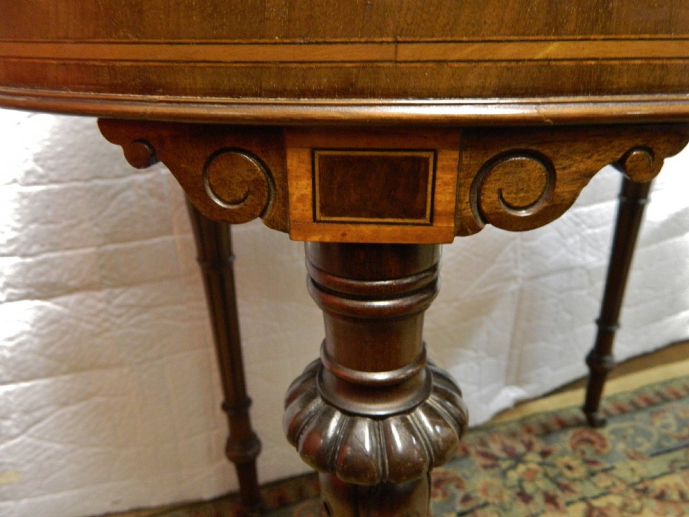 mahogany kidney shaped writing table View VII