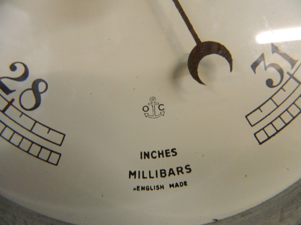 chrome marine barometer View II