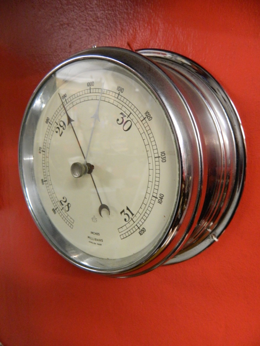 chrome marine barometer View IV