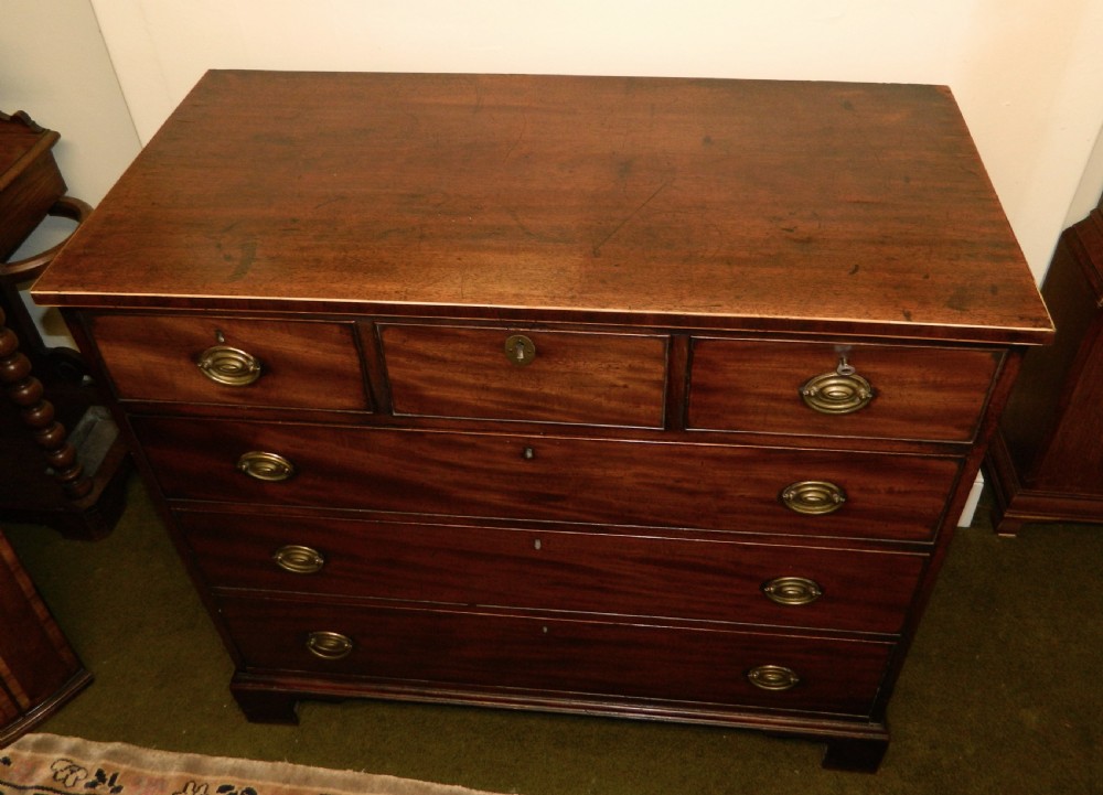 Georgian mahogany chest of drawers View IV
