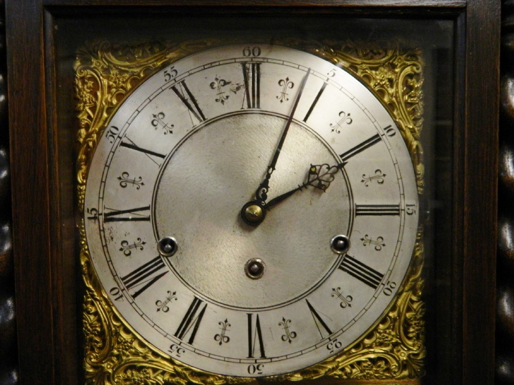 Oak grandmother clock by Winterhalder View VI
