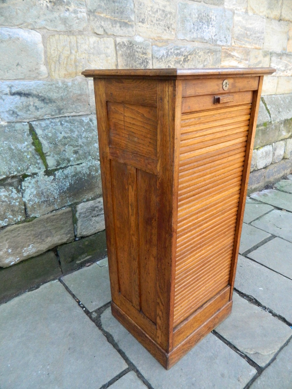 tall oak filing cabinet View IV