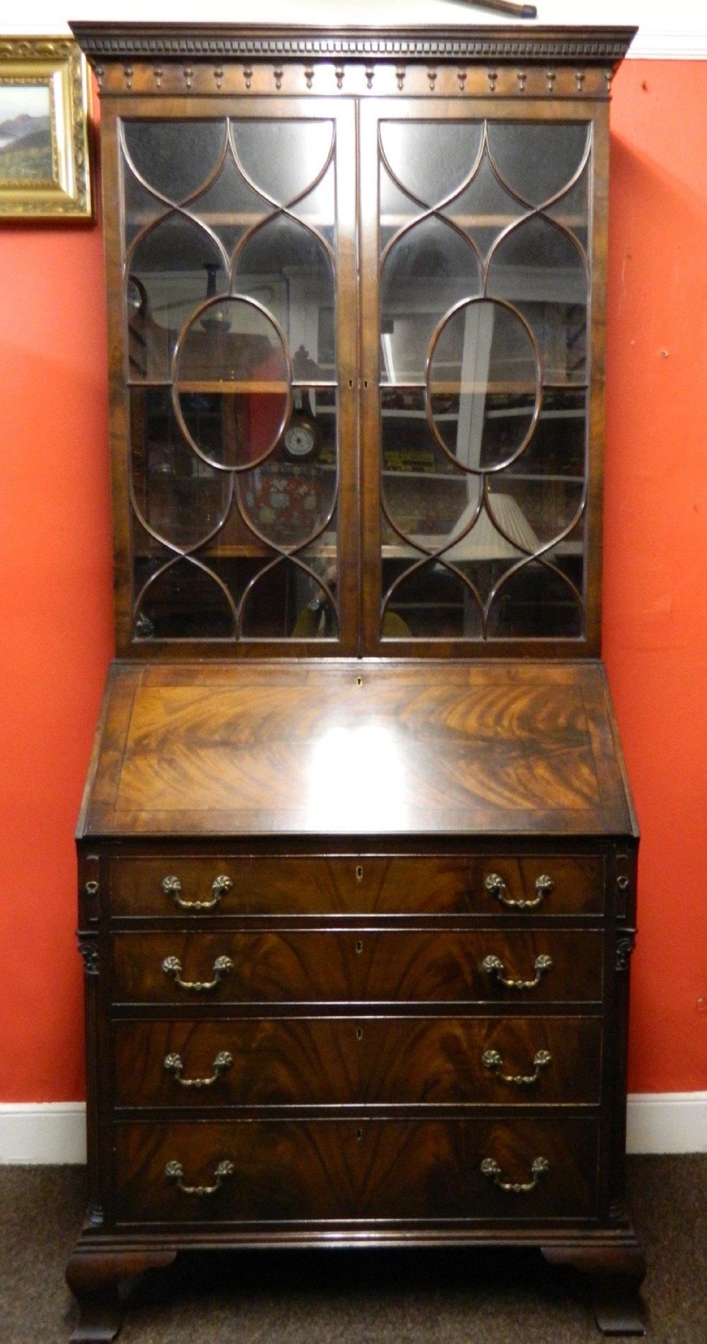 mahogany bureau bookcase