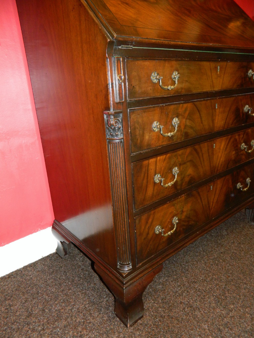 mahogany bureau bookcase View III