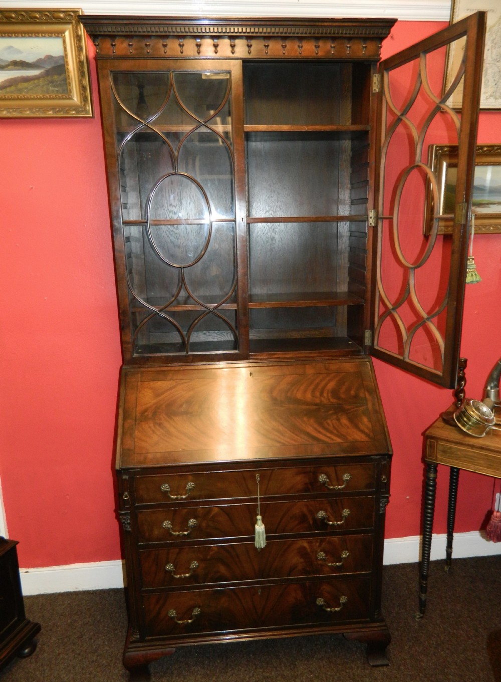 mahogany bureau bookcase View V
