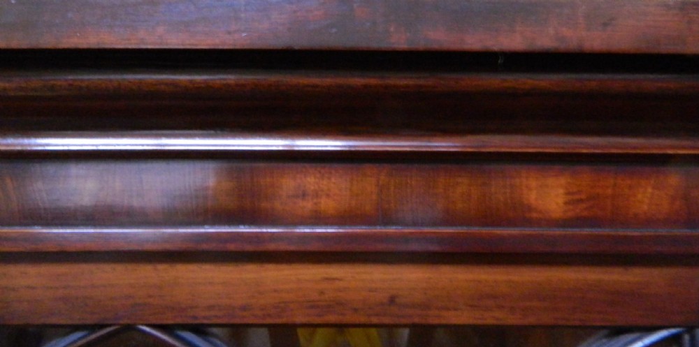 mahogany breakfront library bookcase View VI