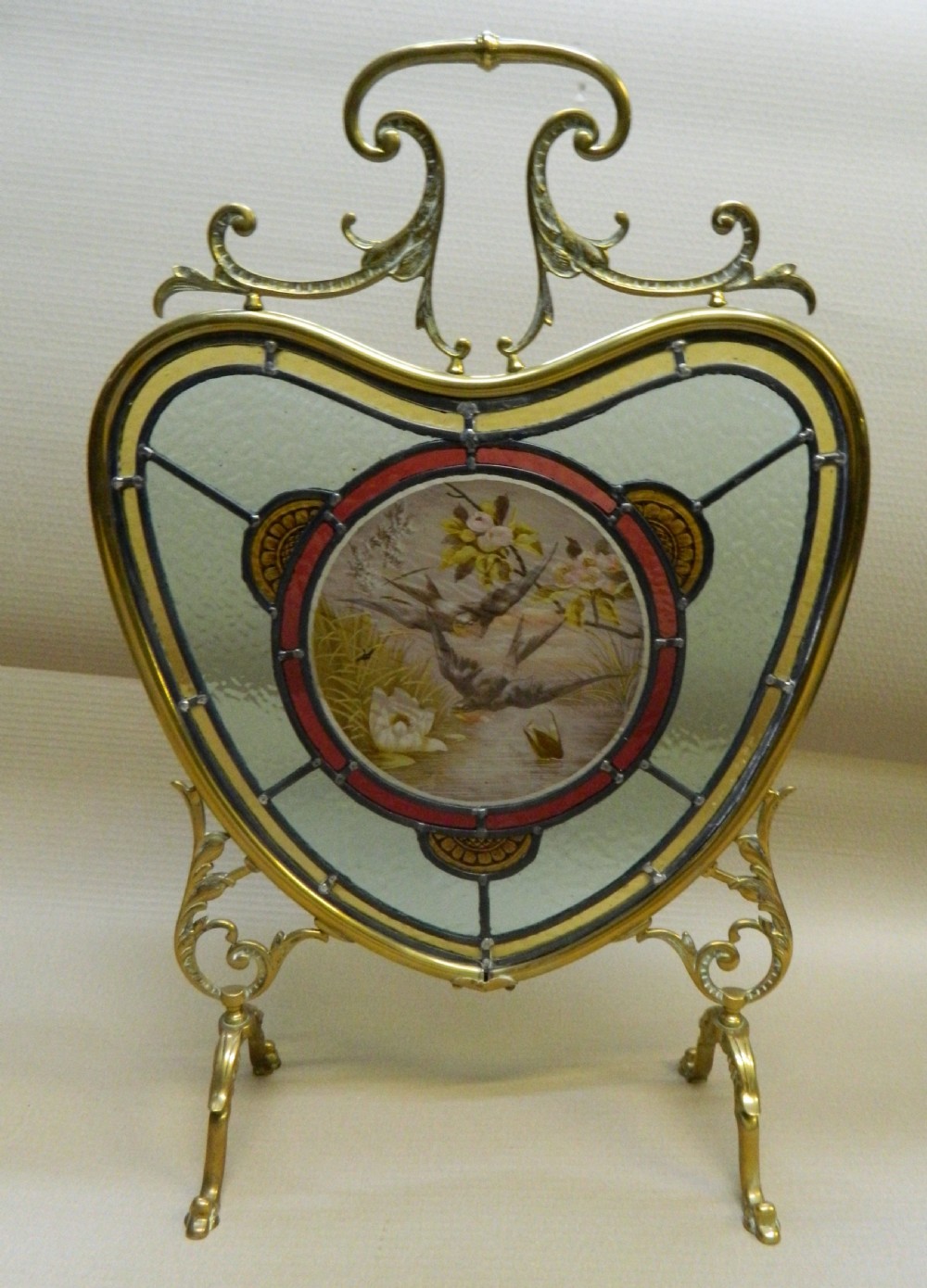 Stained glass firescreen