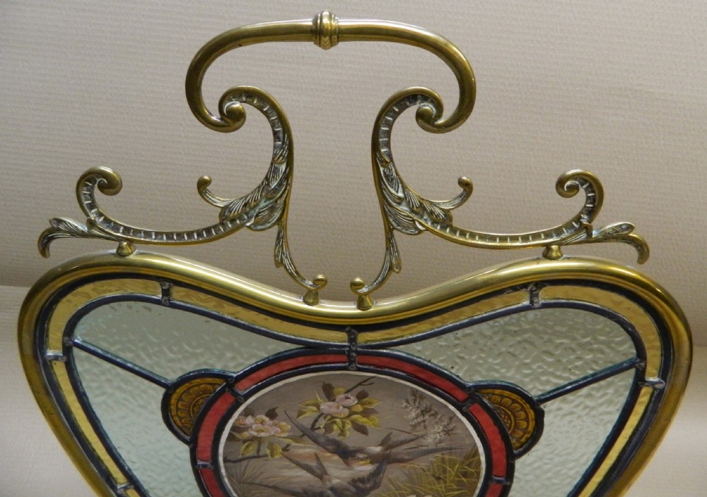 Stained glass firescreen View III