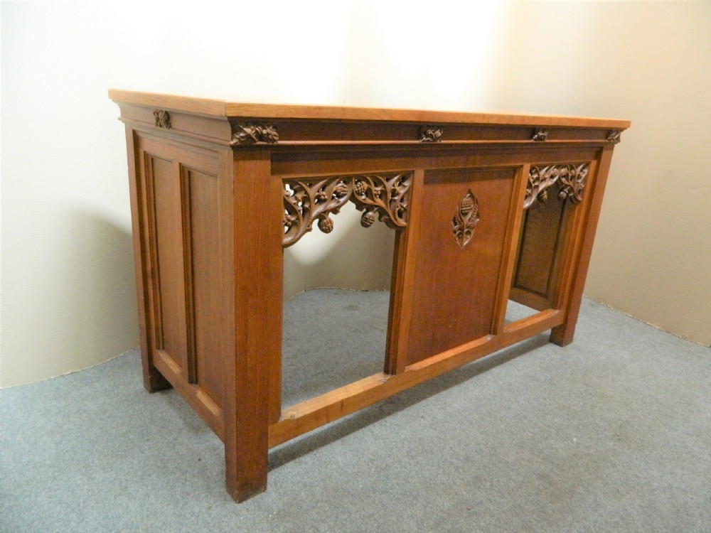oak altar table