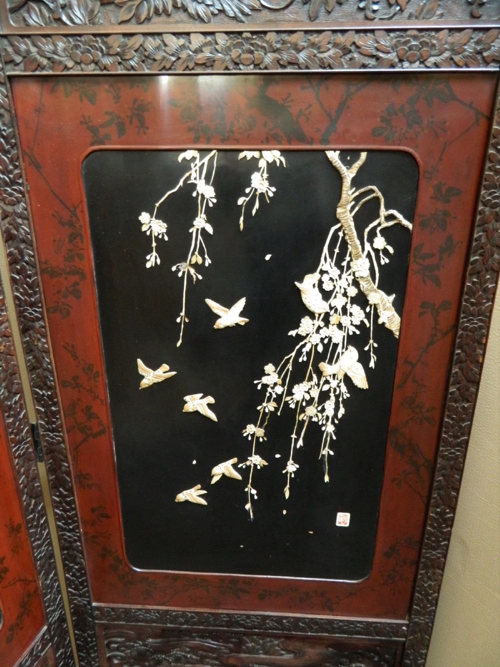 Oriental two fold screen View IV