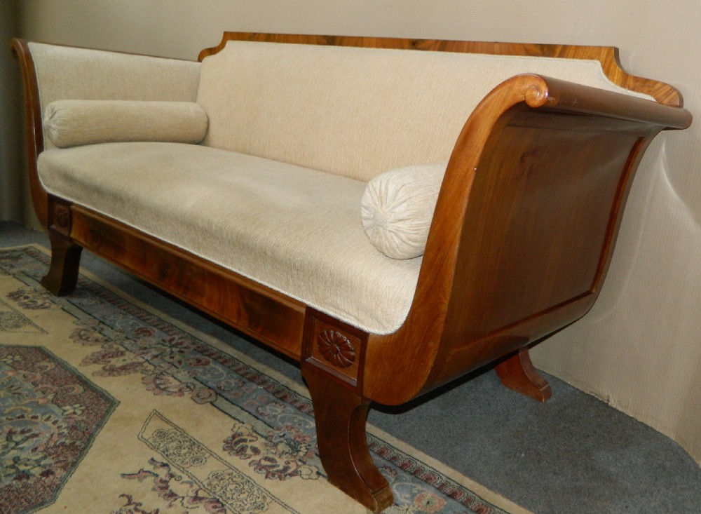 mahogany framed sofa View II