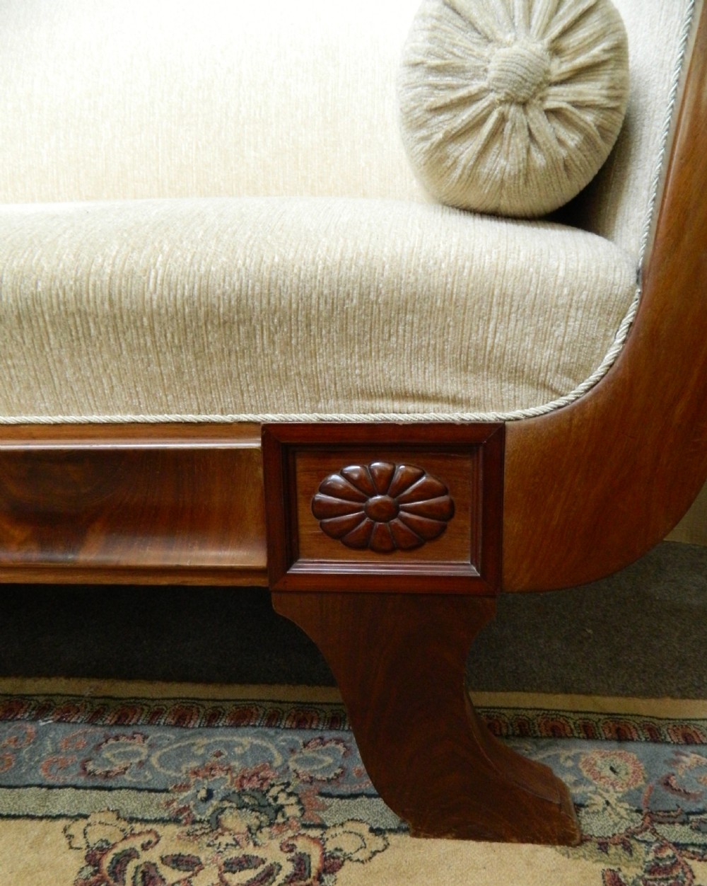 mahogany framed sofa View IV