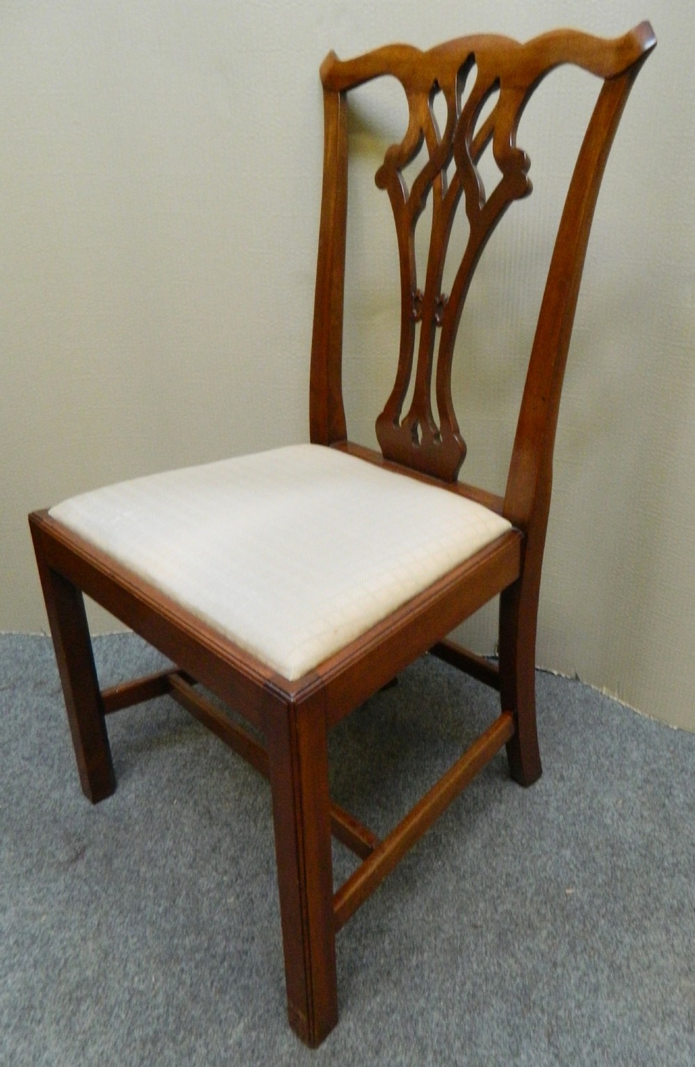 good quality set of 12 mahogany dining chairs View IV