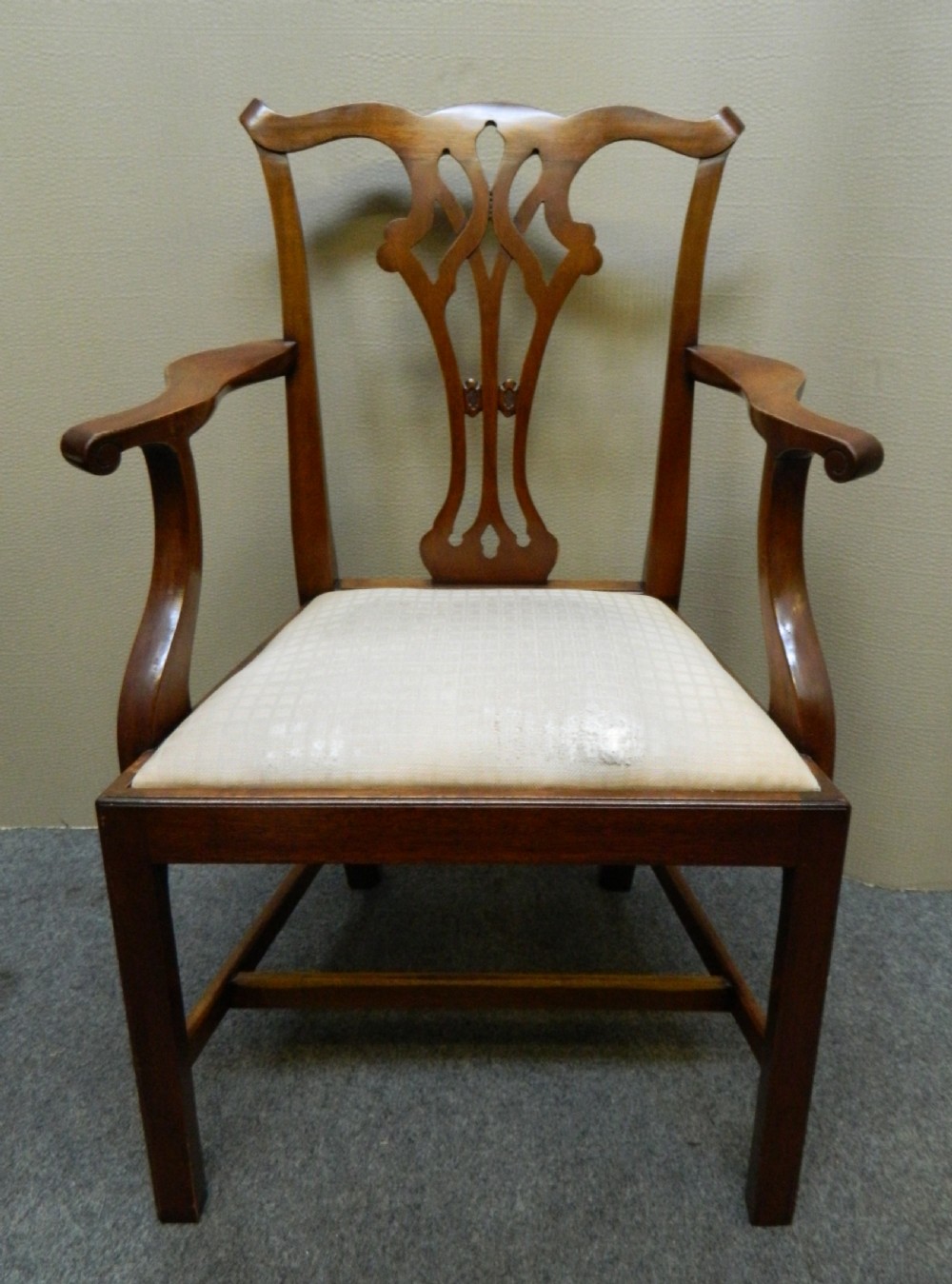 good quality set of 12 mahogany dining chairs View V