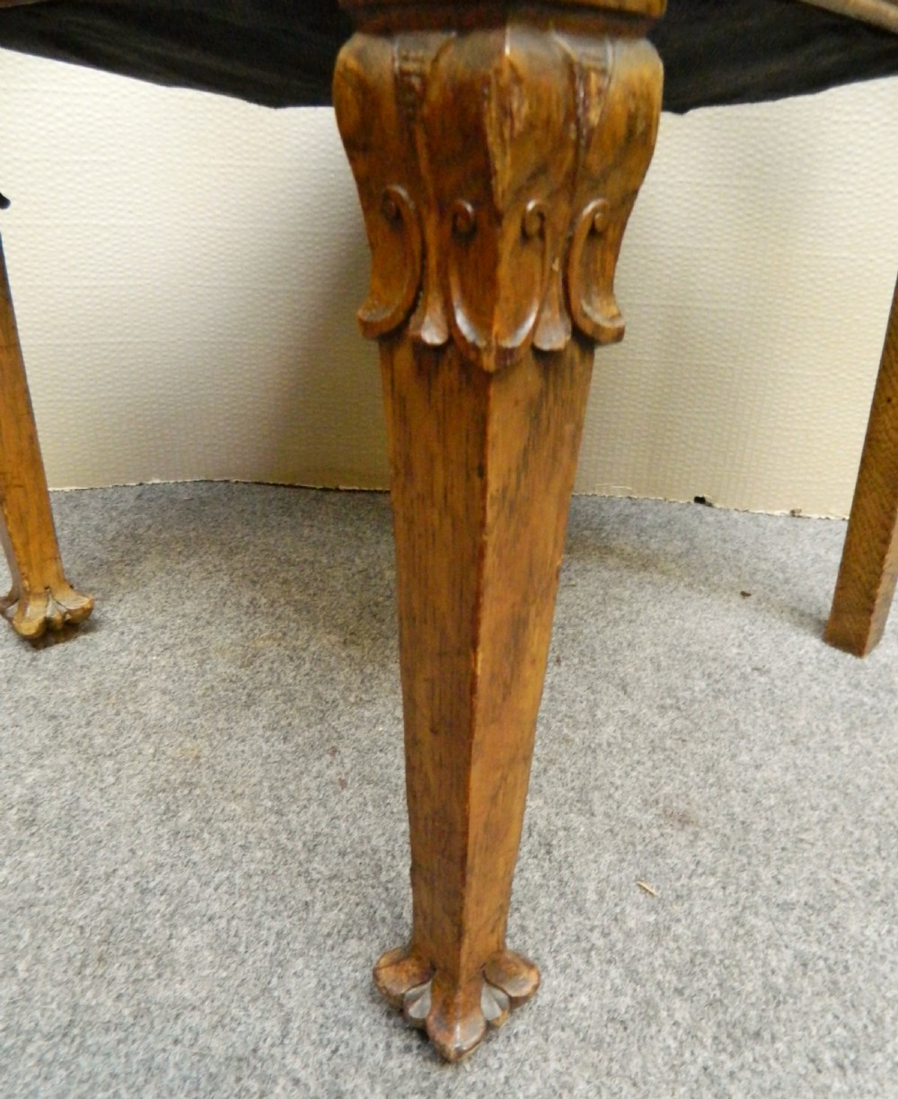 set of 6 oak Arts & Crafts chairs View V