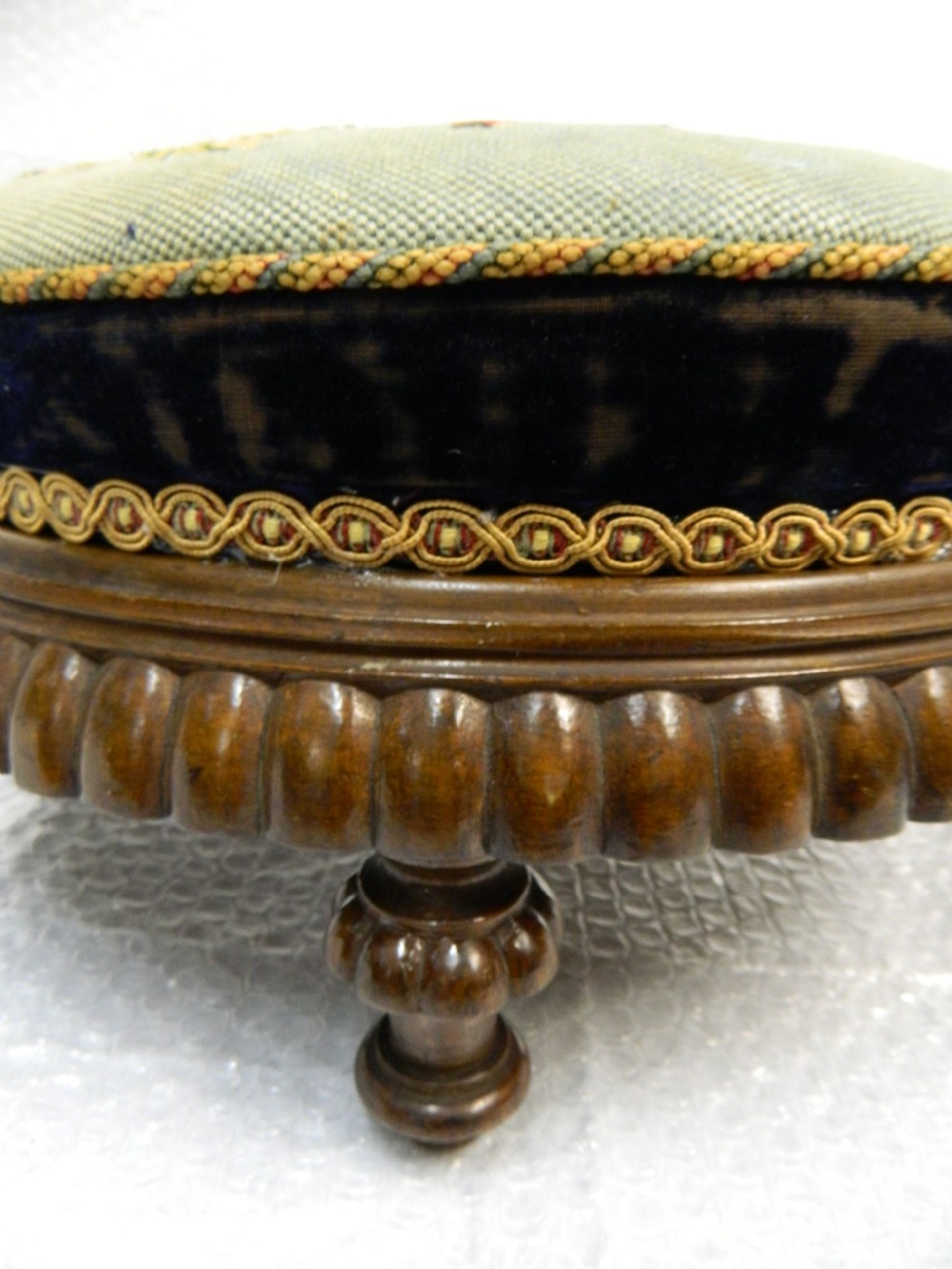 pair of large beadwork footstools View IV