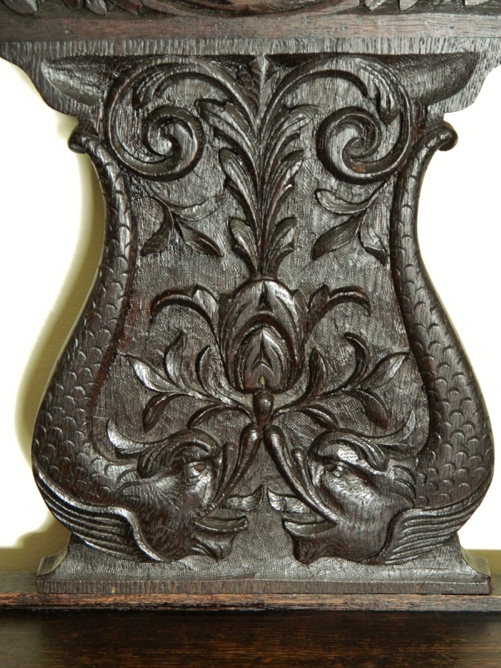 carved oak hall stand View IV