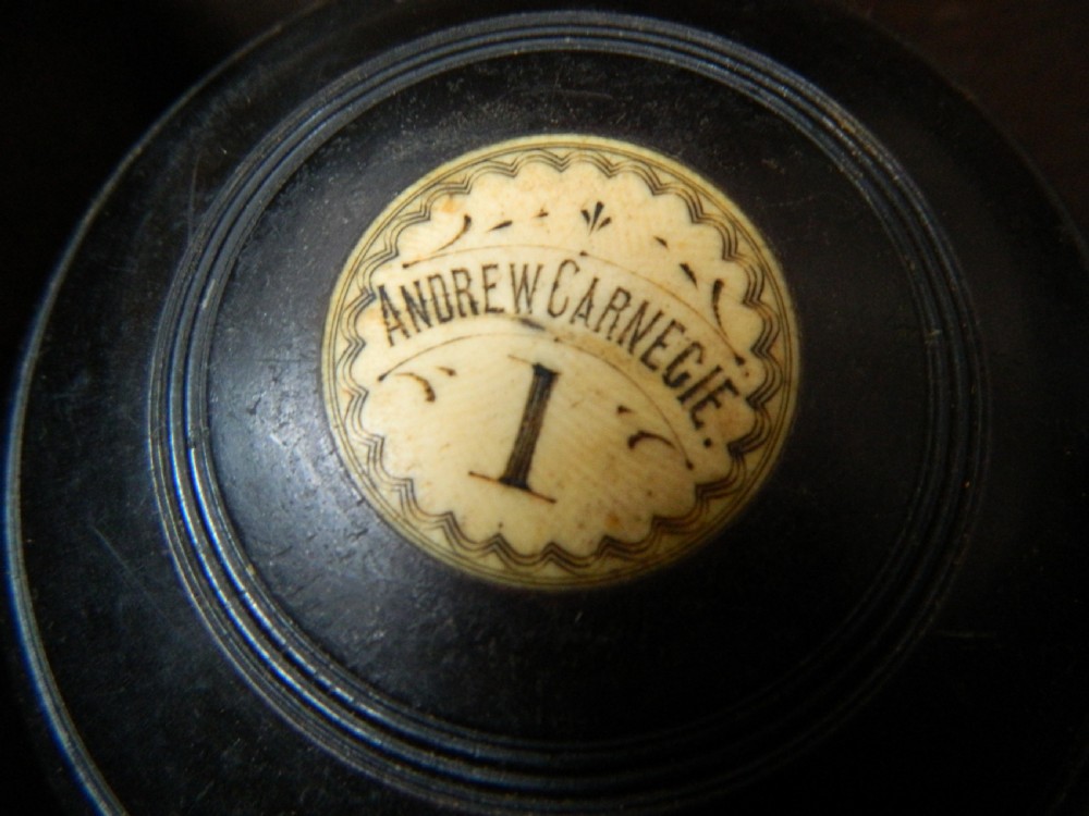 Victorian Lawn bowls by Taylor's made for Andrew Carnegie View III