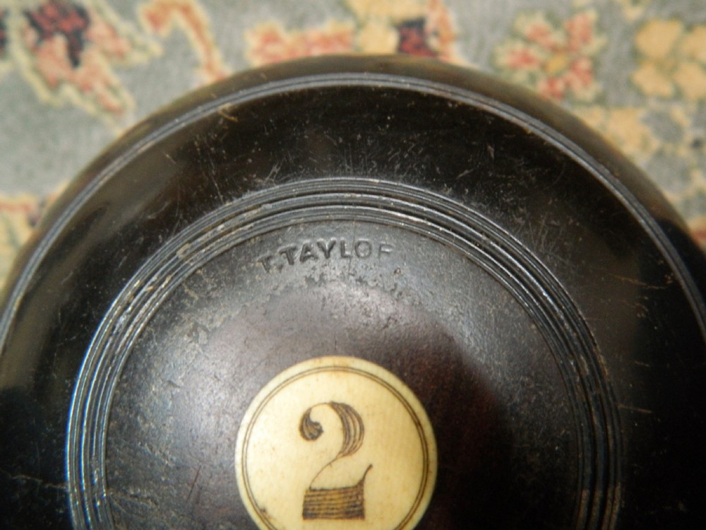 Victorian Lawn bowls by Taylor's made for Andrew Carnegie View V