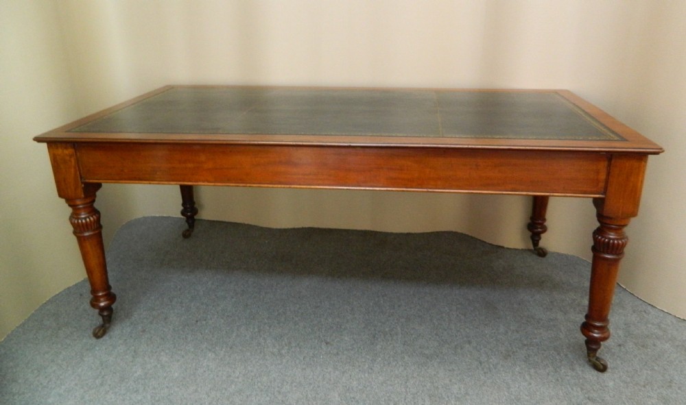 large mahogany library table View II