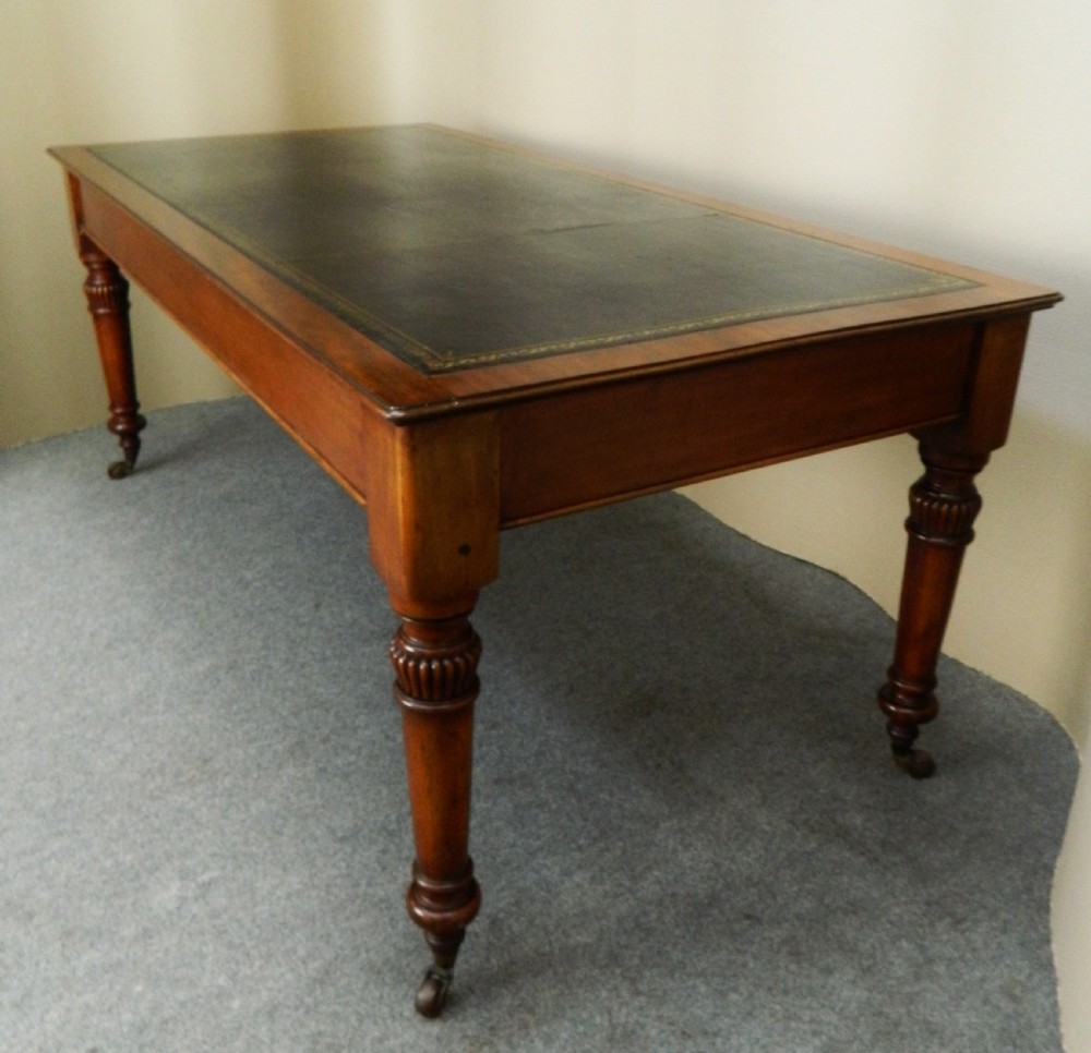 large mahogany library table View III