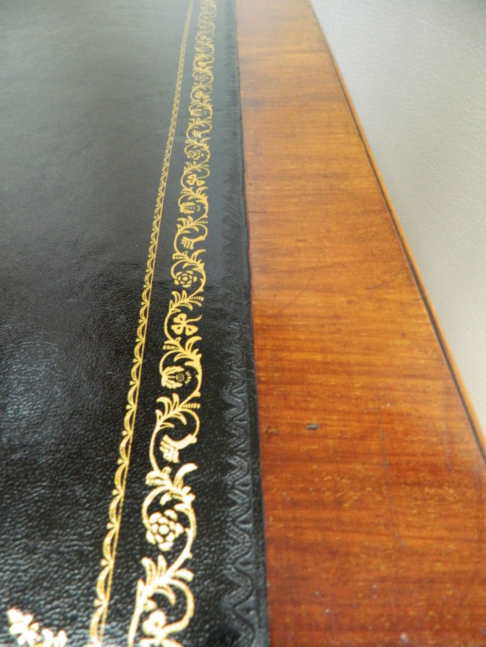 large mahogany library table View IV