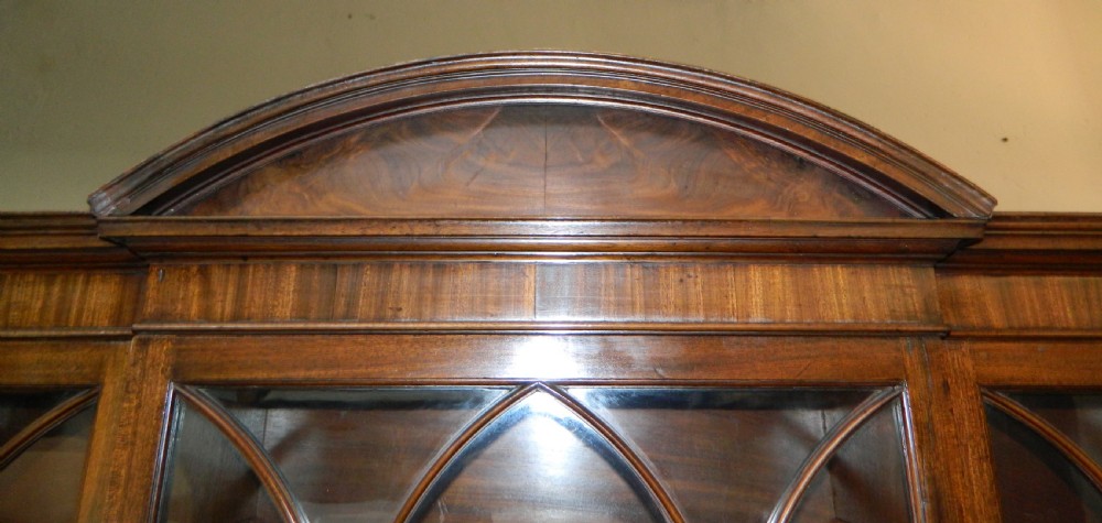 Georgian mahogany display cabinet View III