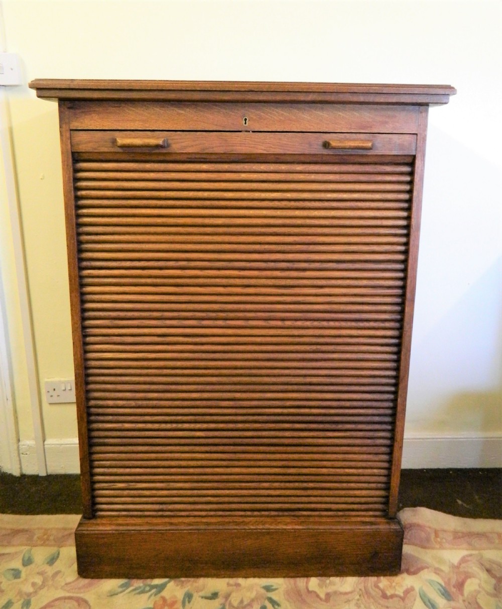 large oak filing cabinet