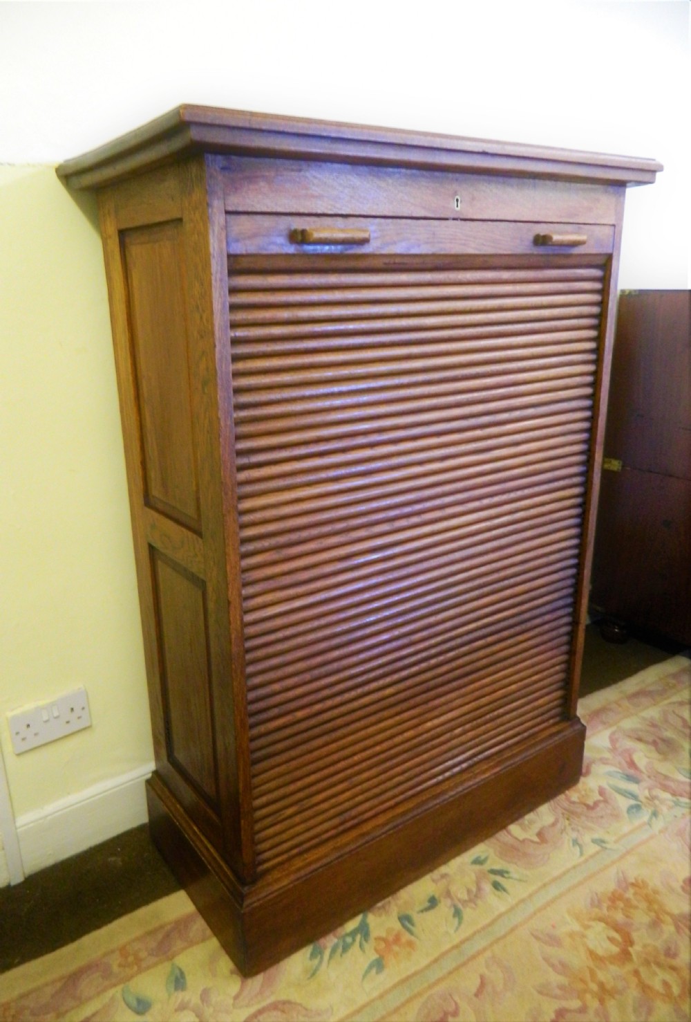 large oak filing cabinet View II
