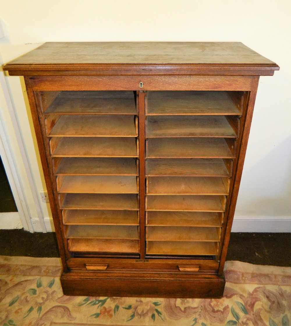 large oak filing cabinet View IV