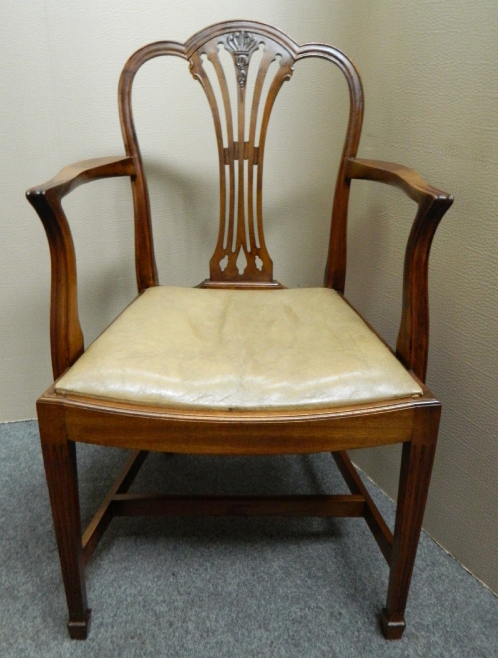 set of 10 mahogany dining chairs View II