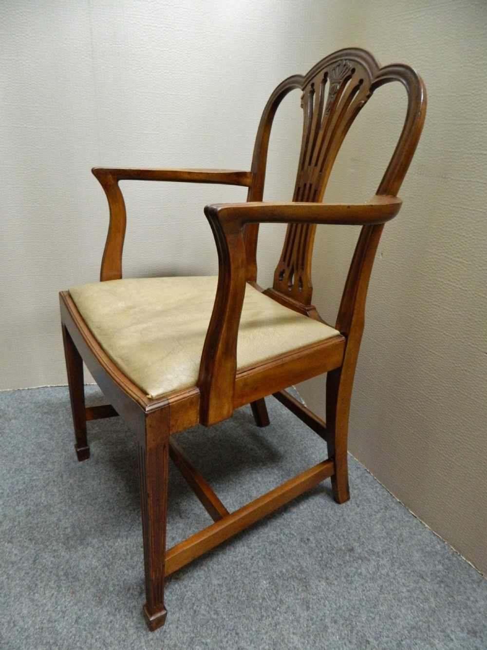 set of 10 mahogany dining chairs View IV