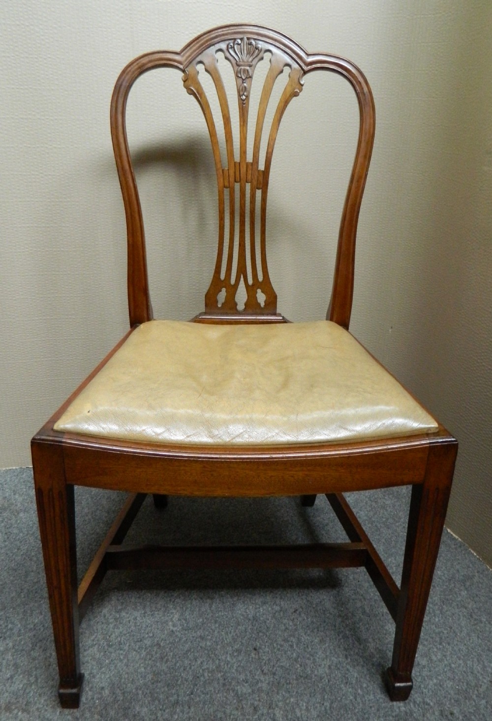 set of 10 mahogany dining chairs View V