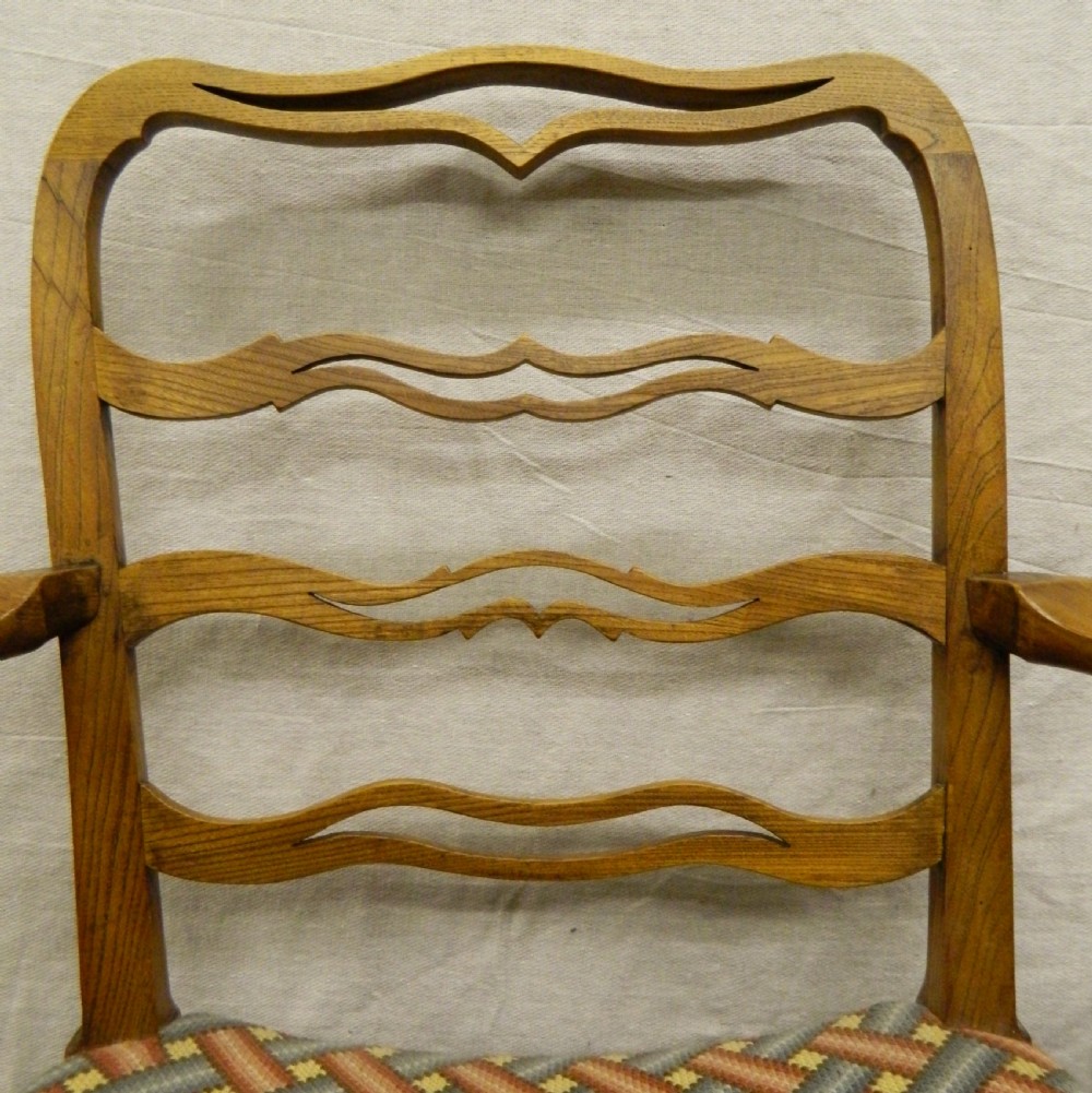 set of 12 elm dining chairs View IV