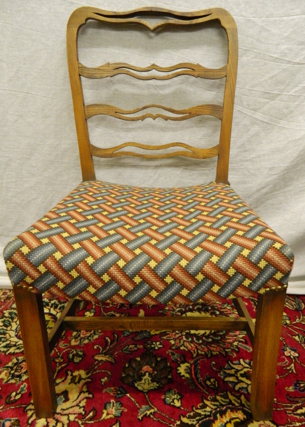 set of 12 elm dining chairs View V