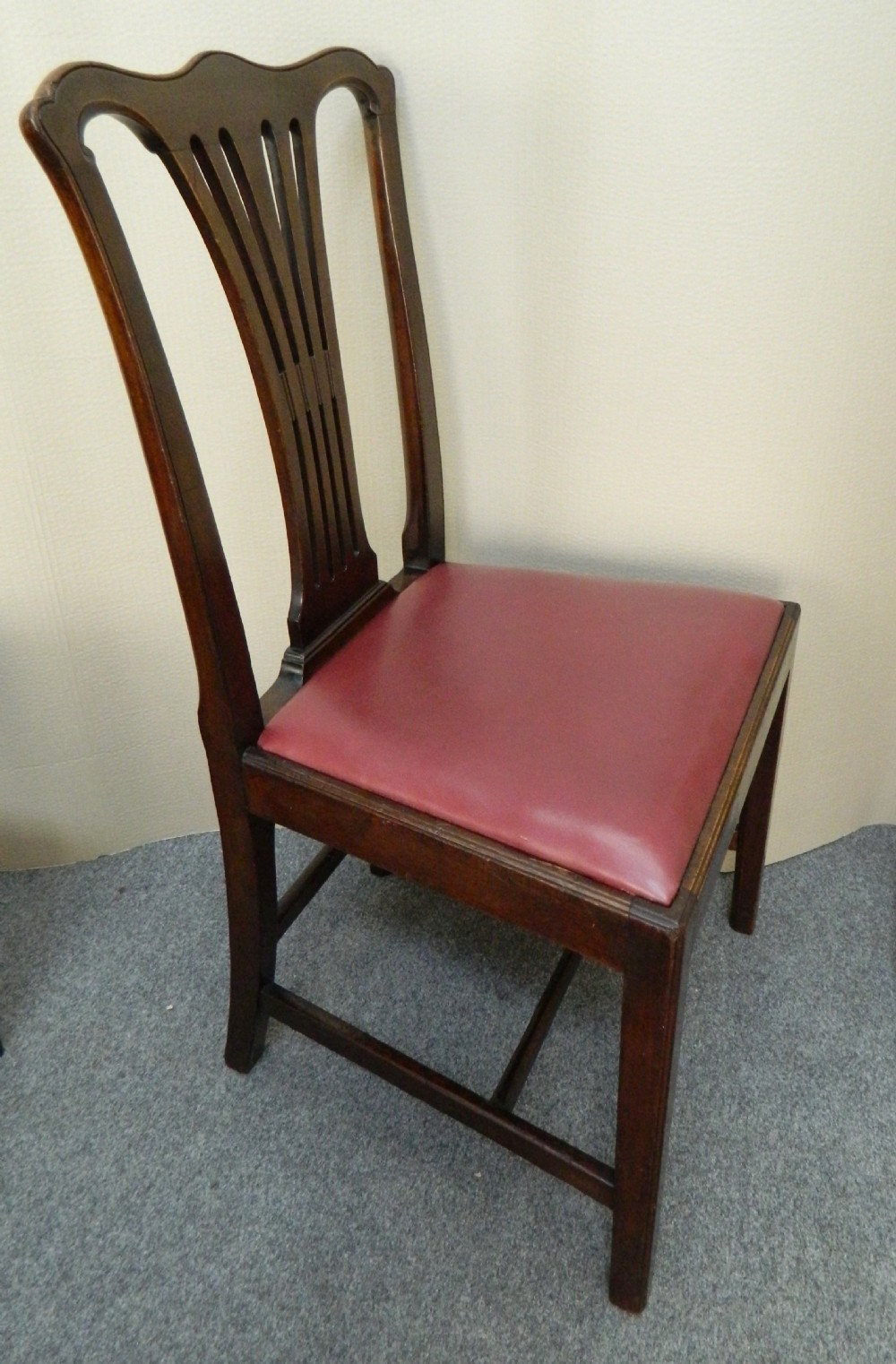 set of 16 mahogany dining chairs View V