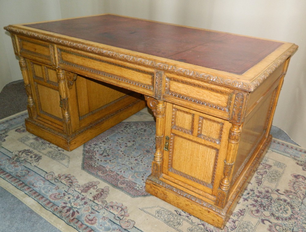 oak partners desk by Maple & Co. View VII