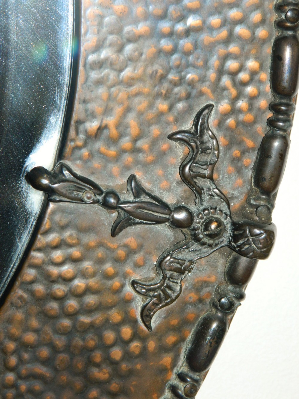 Arts & Crafts copper wall mirror View IV