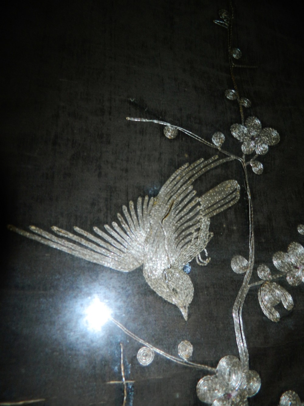 large Japanese embroidered panel View V
