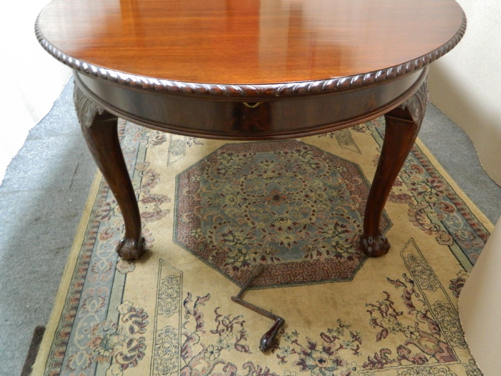 large 12' mahogany extending dining table View III