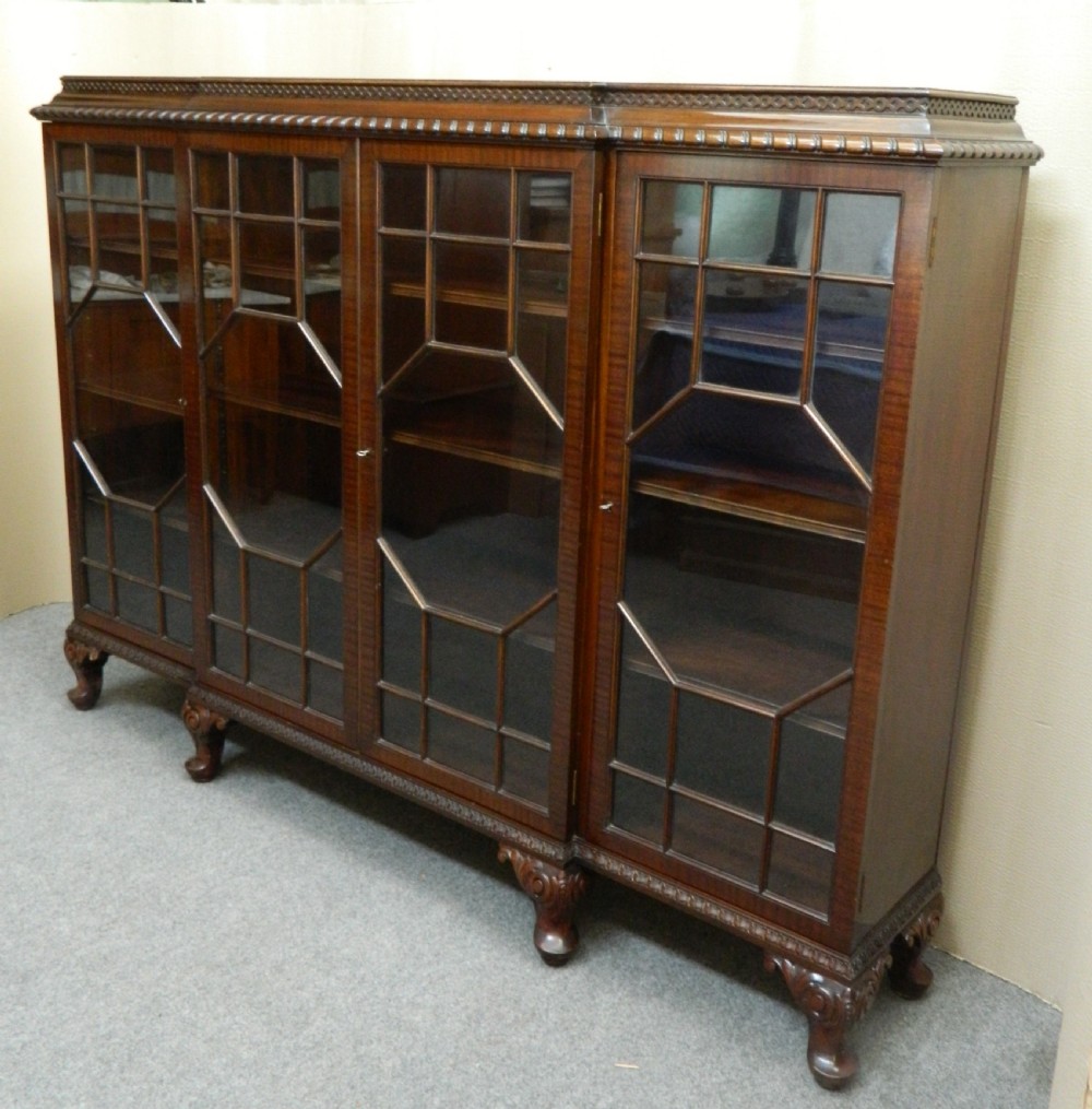 Mahogany bookcase by Wylie & Lochhead Glasgow