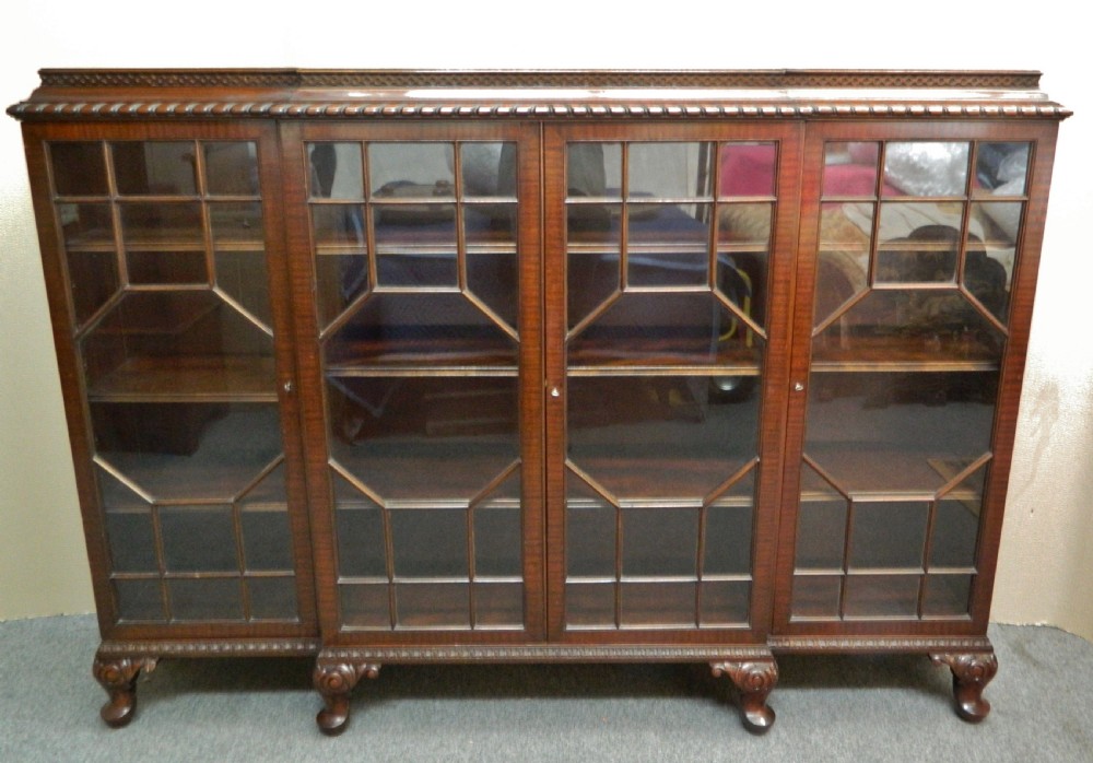 Mahogany bookcase by Wylie & Lochhead Glasgow View II