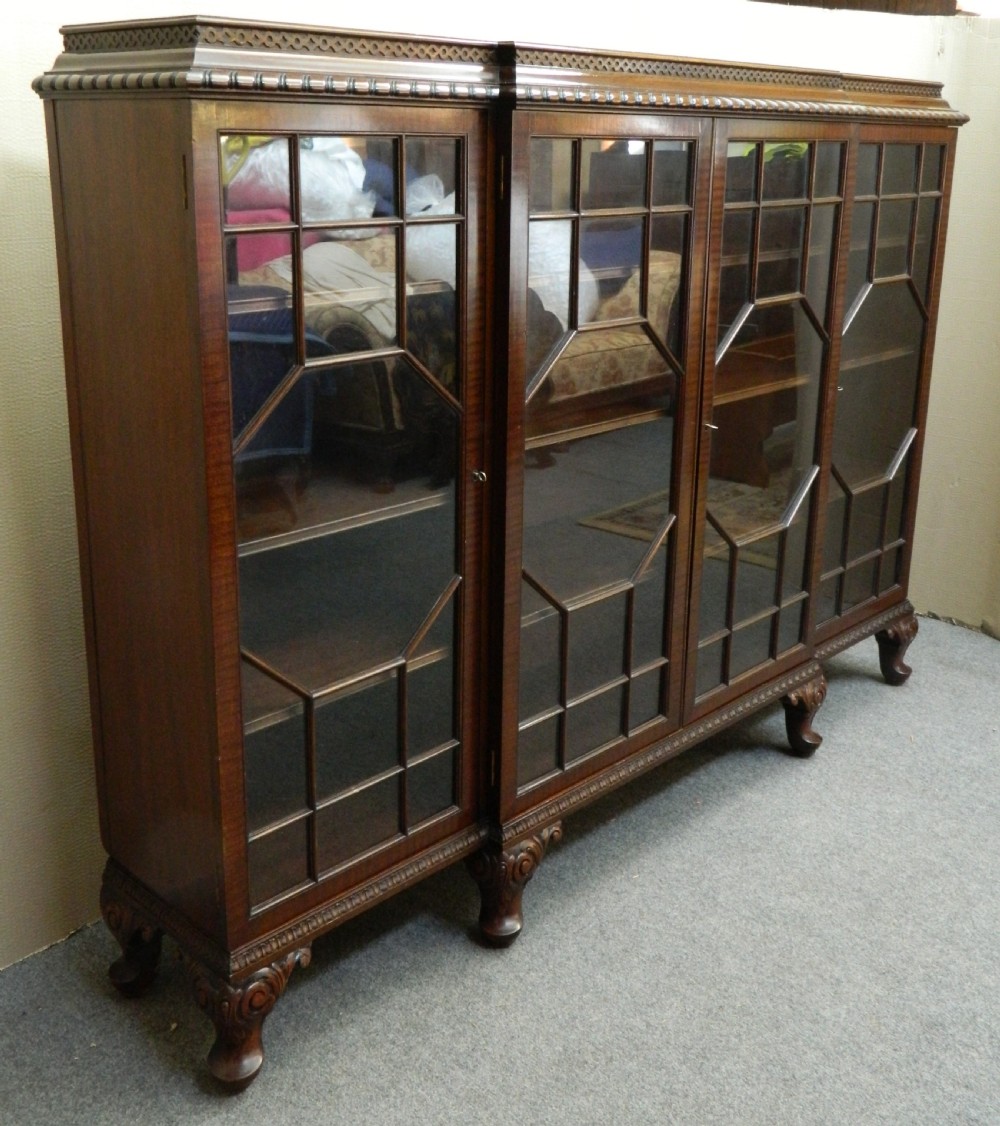 Mahogany bookcase by Wylie & Lochhead Glasgow View III