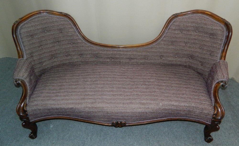 Victorian spoon back sofa View II