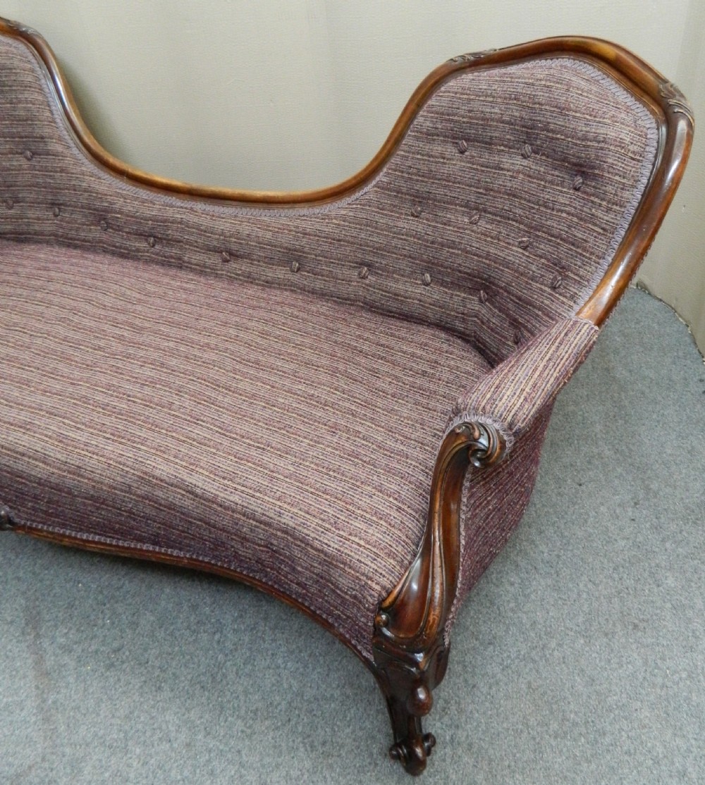 Victorian spoon back sofa View IV