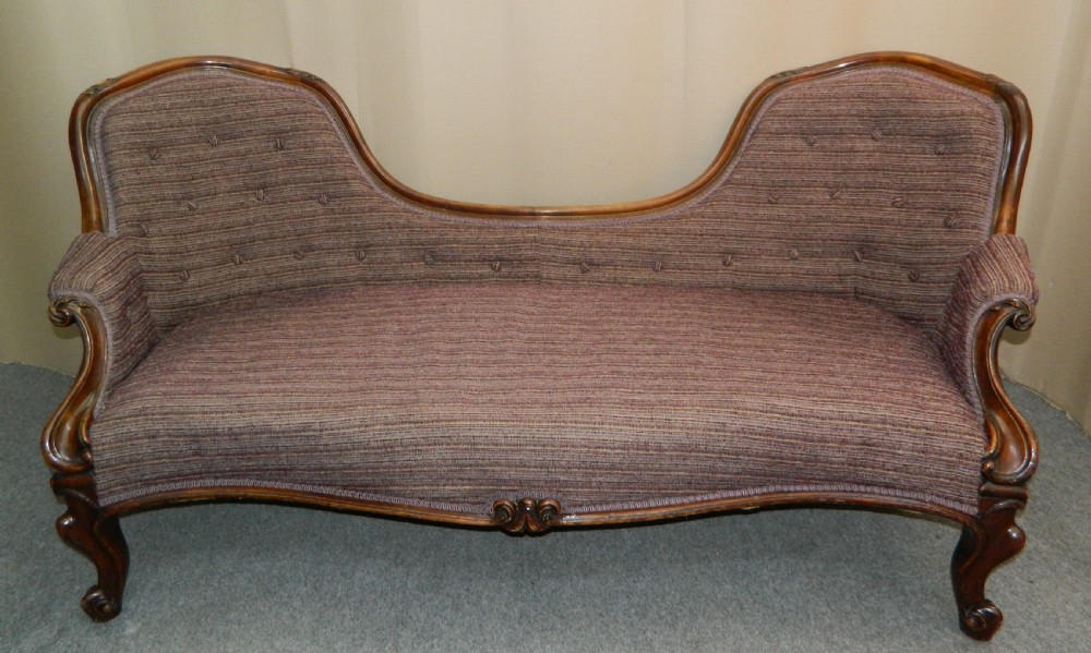 Victorian spoon back sofa View V
